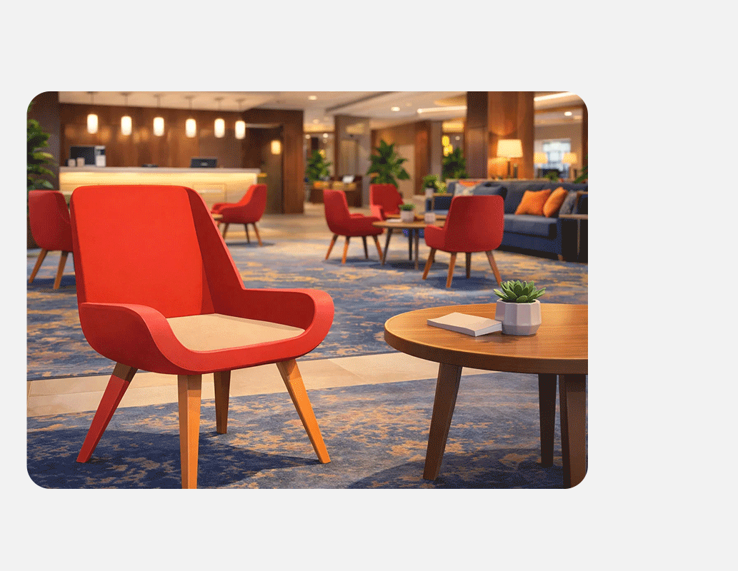 Animated demo of LaTrobe Image Search matching similar products